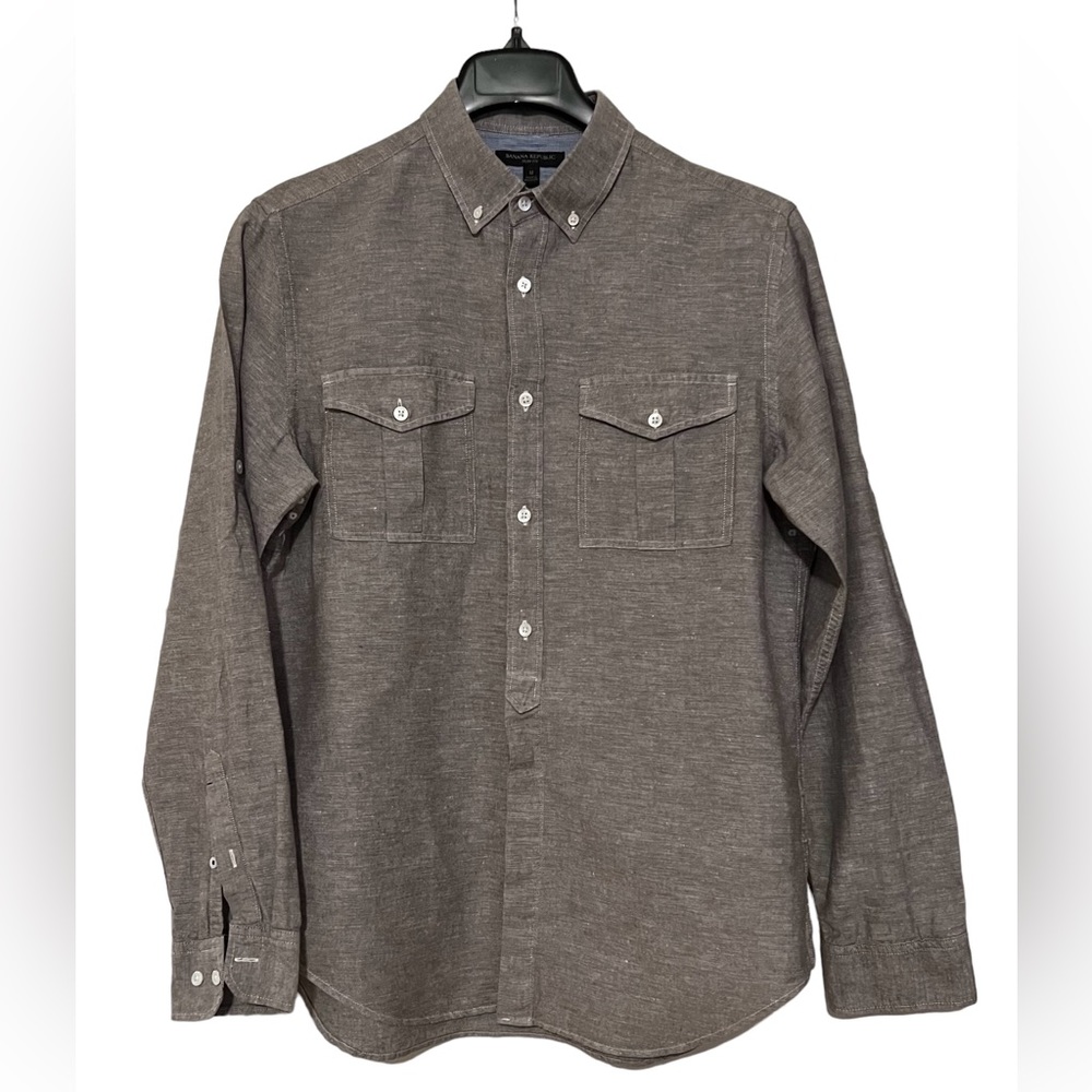 Banana Republic Linen Button Down Shitt